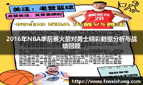 2016年NBA季后赛火箭对勇士精彩数据分析与战绩回顾